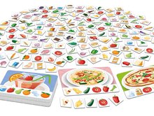 Gry w językach obcych - Gra planszowa Jedzenie  3,2,1... Go! Challenge Food Educa 24 obrazków 150 części Angielski Hiszpański Francuski od 6 lat_0