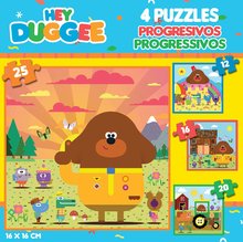 Puzzle progresiv pentru copii - Puzzle Hey Duggee Progressive Educa 12-16-20-25 piese_0