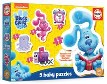 Puzzle pro nejmenší - Puzzle Baby Puzzles Blue´s Clues Educa 3-3-4-4-5 dílků od 24 měsíců_1