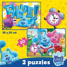 Detské puzzle do 100 dielov - Puzzle Blue´s Clues Educa 2x20 dielov_0