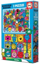 Dětské puzzle do 100 dílků - Puzzle Monsieur Madame Educa 2 x 48 dílků_1