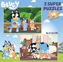 Dřevěné Disney puzzle - Dřevěné puzzle Bluey Educa 2 x 16 dílků_0