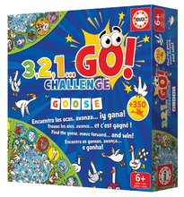 Cudzojazyčné spoločenské hry - Spoločenská hra Hľadanie husí 3,2,1... Go! Challenge Goose Educa anglicky španielsky francúzsky od 6 rokov_1