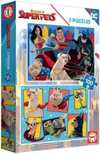 Gyerek puzzle 100-300 darabos - Puzzle DC League of Superpets Educa 2x100 darabos 4 évtől_1