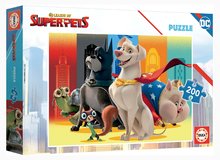 Puzzle dla dzieci od 100-300 elementów - Puzzle DC League of Superpets Educa 200 elementów i klej Fix_1