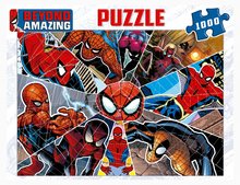 Puzzle 1000 dílků - Puzzle Spiderman Beyond Amazing Educa 1000 dielov a Fix lepidlo EDU19487_1
