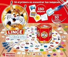 Jocuri de societate în limbi străine - Joc de societate Lince Misterio Educa 150 imagini cu pixurii magice în spaniolă de la 5 ani_0