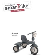 Tricikli od 10. meseca - Tricikel Voyage Touch Steering 4v1 smarTrike z 2 torbama in senčnikom rdeče-siv od 10 mes_2