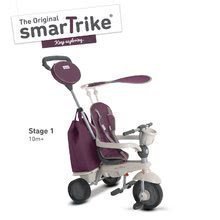 Trojkolka Voyage 4v1 smarTrike fialová Touch Steering s gumenými kolesami a tlmičom a držiakom na fľašu od 10 mes