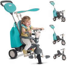 Tricikli za djecu od 10 mjeseci - Tricikl Voyage 4u1 Green SmaTrike Touch Steering zeleni s gumiranim kotačima i amortizerima + držač za bočicu od 10 mjes_1