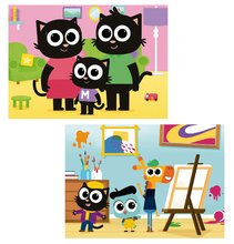 Puzzle de copii maxim 100 piese - Puzzle Milo Educa 2x48 piese de la 4 ani_0