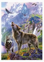 Puzzle 500-teilig - Puzzle Wolves in the rocks Educa 500 Teile und Fix- Kleber_0