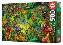 Pomocná preklady - Puzzle Colourful Forest Educa 500 piese și lipici Fix_0