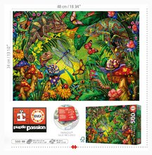 Pomocná preklady - Puzzle Colourful Forest Educa 500 piese și lipici Fix_2