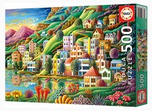 Puzzle cu 500 de bucăți  - Puzzle Hidden Harbor Educa 500 piese și lipici Fix_1