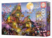 Puzzle 500 elementów - Puzzle Fairy House Educa 500 sztuk i klej Fix_1