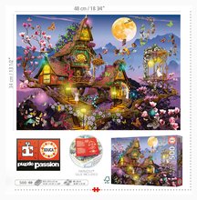 Puzzle 500-teilig - Puzzle Fairy House Educa 500 Teile und Fix- Kleber_2