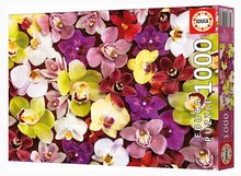Puzzle cu 1000 de bucăți - Puzzle Orchid Collage Educa 1000 piese și lipici Fix EDU19558_1