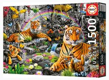 Puzzle 1500 dielne - Puzzle Brilliant Jungle Educa 1500 dielov a Fix lepidlo_0