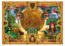 Puzzle 2000 elementów - Puzzle Aztec Mayan Montage Educa 2000 części i klej Fix_1