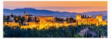 Puzzle panoramiczne - Puzzle Alhambra Granada Educa 1000 części i klej Fix_0