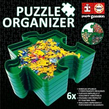 Colle e tappetini - Organizzatore di puzzle Puzzle Sorter Educa 6 scomparti impilabili per ordinare i pezzi a partire dai 10 anni_1