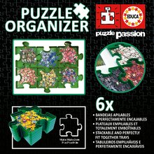 Lepidlá a podložky - Puzzle organizér Puzzle Sorter Educa 6 stohovateľných priehradok na triedenie dielikov_2