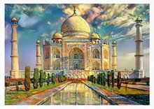 Puzzle 1000 teilig - Puzzle Taj Mahal Educa 1000 Teile und Fix- Kleber EDU19613_0