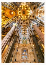 Puzzle 1000 elementów - Puzzle Sagrada Família Interior Educa 1000 części i klej Fix_0