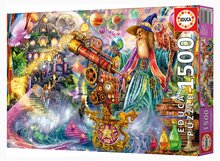 Puzzle cu 1500 de bucăți - Puzzle Wizard Spell Educa 1500 piese și lipici Fix_1