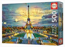 Puzzle 500 pezzi - Puzzle Eiffel Tower Educa 500 pezzi e colla Fix_0