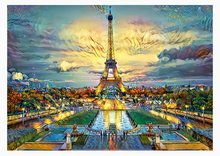 Puzzle cu 500 de bucăți  - Puzzle Eiffel Tower Educa 500 piese și lipici Fix_1