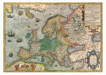 1000 darabos puzzle - Puzzle Map of Europe Educa 1000 darabos és Fix ragasztó_0
