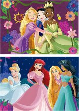 Drewniane Disney puzzle - Drewniane puzzle Disney Princess Educa 2x50 części od 4 lat_1