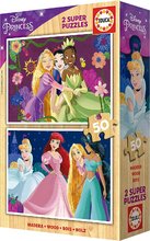 Puzzle Disney din lemn - Puzzle din lemn Disney Princess Educa 2x50 piese de la 4 ani_2