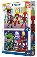 Puzzle dla dzieci do 100 elementów - Puzzle Spidey & his Amazing Friends Educa 2x48 części od 4 lat_2