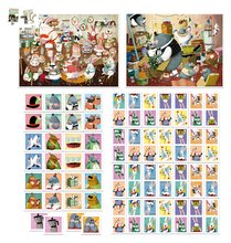 Progresivní dětské puzzle - Superpack 4v1 Forest Tales by Kasandra Educa domino pexeso a puzzle s 25 a 50 dílky_0