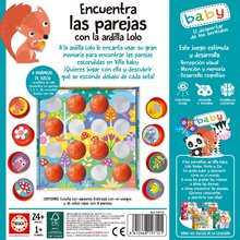 Jucării de memorie - Joc educativ pentru cei mici Find the matches with Lolo the squirrel Educa pexeso cu animăluțe de la 24 luni_1