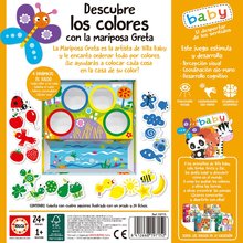 Otroške puzzle - Náučná hra pre najmenších Discover the colours with the Butterfly Greta Educa Učíme sa farby so zvieratkami od 24 mes EDU19715_1