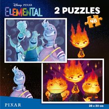 Puzzle de copii maxim 100 piese - Puzzle Elemental Educa 2x48 piese de la 4 ani_1
