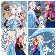 Puzzle progresiv pentru copii - Puzzle Frozen Disney Progressive Educa 12-16-20-25 piese de la 3 ani_0