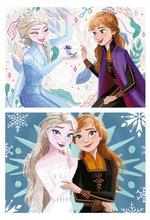Puzzle de copii maxim 100 piese - Puzzle Frozen Disney Educa 2x20 piese de la 3 ani_0
