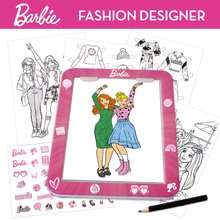 Ruční práce a tvoření - Kreativní tvoření s tabletem Fashion Designer Barbie Educa Vytvoř si módní návrhy panenek 4 modely od 5 let_1