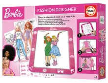 Lucru manual și creație - Lucru creativ cu tabletă Fashion Designer Barbie Educa Realizați propriul design vestimentar pentru păpușă 4 modele de la 5 ani_3