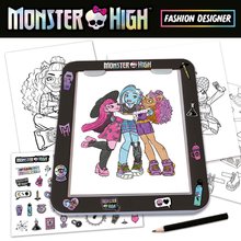 Lucru manual și creație - Lucru creativ cu tabletă Fashion Designer Monster High Educa Realizați propriul design vestimentar pentru păpușă 4 modele de la 5 ani_2