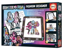 Lucru manual și creație - Lucru creativ cu tabletă Fashion Designer Monster High Educa Realizați propriul design vestimentar pentru păpușă 4 modele de la 5 ani_3
