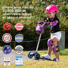 Okretni romobili - Romobil Scooter T3 Purple SmarTrike s kotačićima koji svijetle te ruksakom nosivost 20 kg ljubičasti od 24 mjes_1