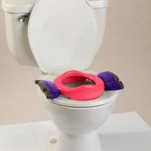 Nočníky a redukcie na toaletu - Cestovný nočník/redukcia na WC Potette Plus ružovo-fialový od 15 mesiacov_3
