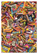 Puzzle 500-dijelne - EDUCA 15513 Puzzle Genuine Chocolate Bars 500 ks, 48*34 cm + Fix Puzzle lepidlo _0