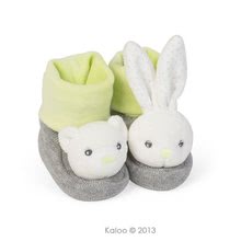 Staré položky - Plyšové papučky Zen-Booties Kaloo v darčekovom balení 10 cm pre najmenších bielo-šedé_1